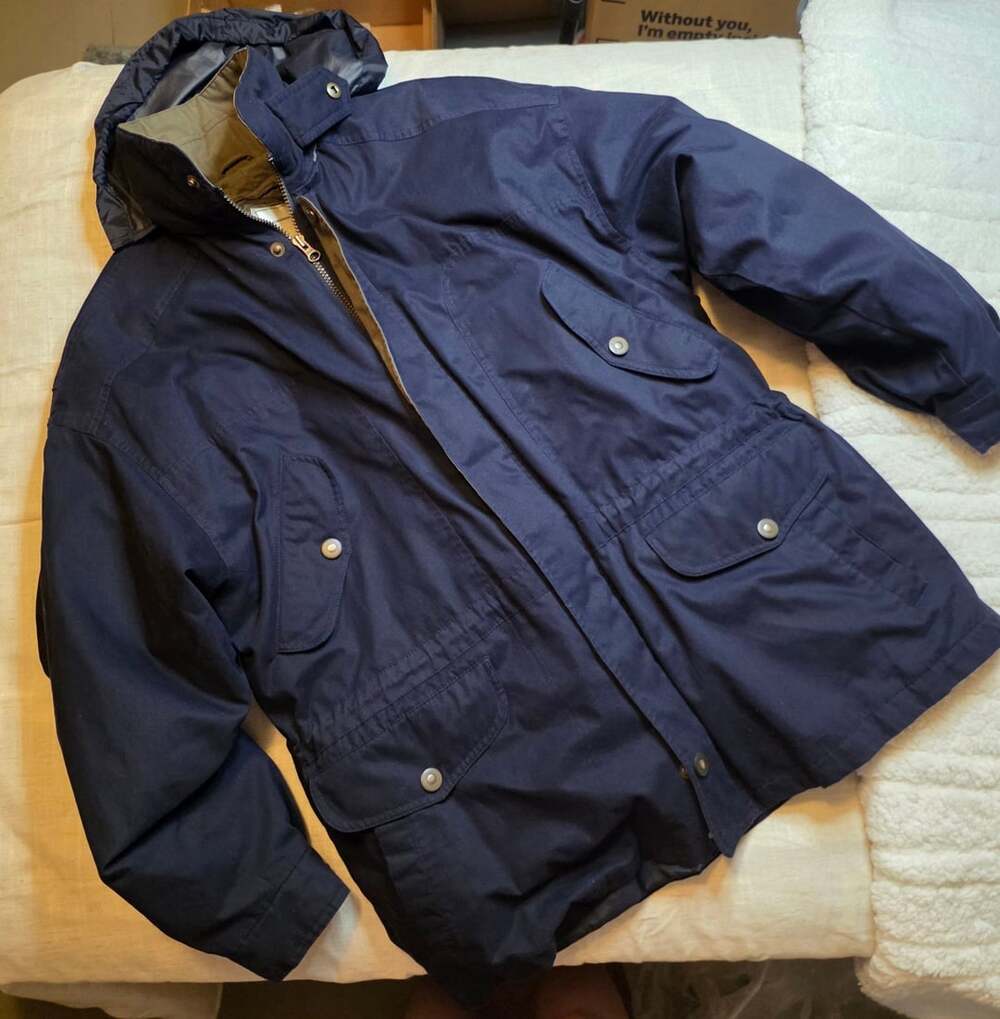 London Fog Towne Jacket Utility Parka Blue size L